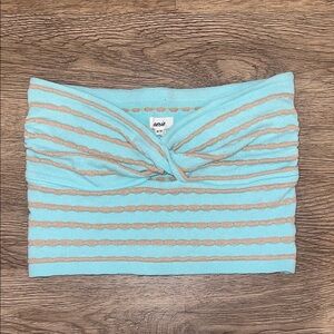 Aerie Striped Sweater Knit Tube Top
